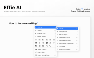 Best AI Writing Tool-Effie