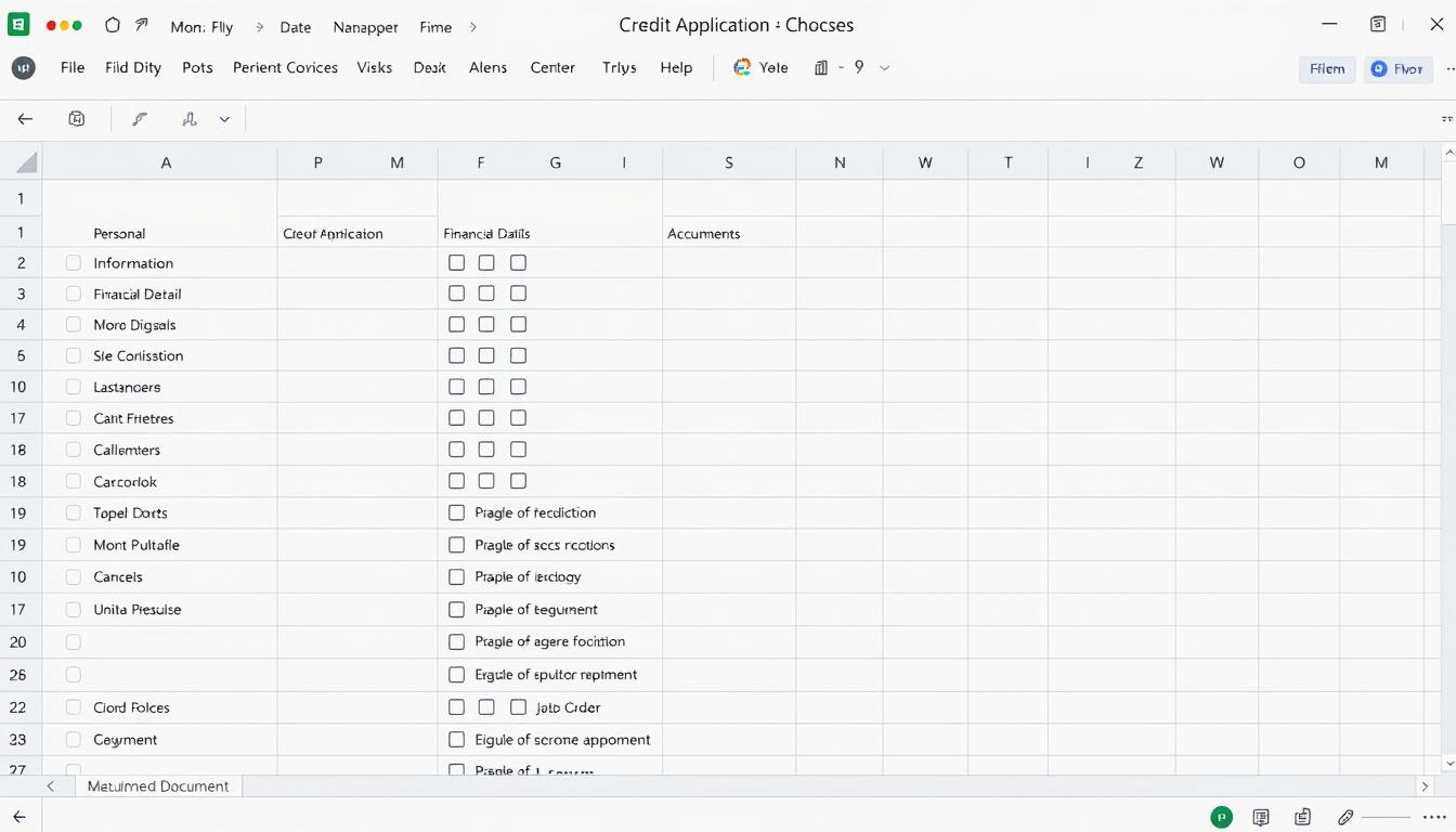 Simplify Credit Application Process with Free Checklist Spreadsheet